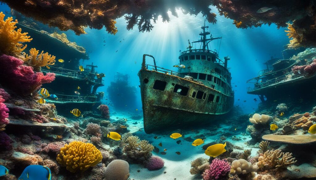 underwater shipwreck